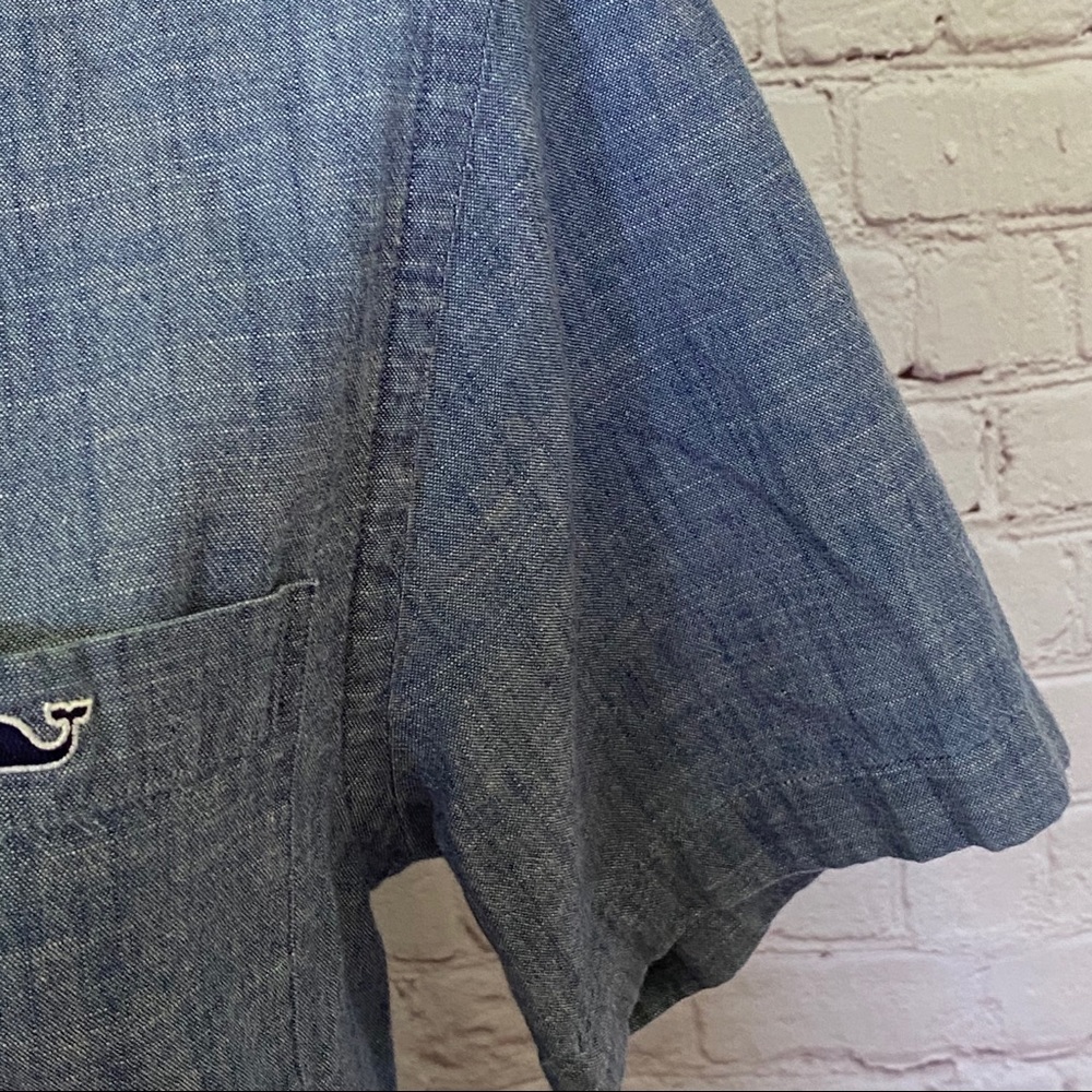 Vineyard Vines Chambray Slim fit Tucker Shirt XS - Picture 6 of 8
